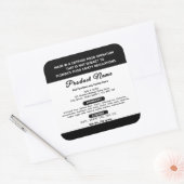 Etikett für die Hütte Florida Quadratischer Aufkleber (Umschlag)