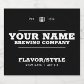 Etikett für die individuelle Flasche, Wein, Kombuc (Einzelnes Label)