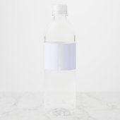Etikett für die individuelle Wasserflasche (Rückseite)