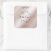 Etikett für die Kerze Quadratischer Aufkleber (Tasche)