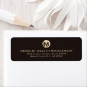 Etikett für die klassische Rücksendeadresse in Bus (Insitu)