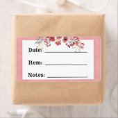 Etikett für die Konservierung von Rosa Land und Le (Insitu)