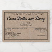 Etikett für die Kraftpapiersorte (Einzelnes Label)