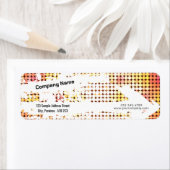 Etikett für die kreative Rücksendeadresse - Retro- (Insitu)