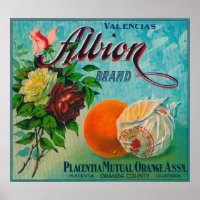 Etikett für die Marke Albion Citrus Crate