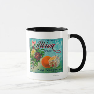 Etikett für die Marke Albion Citrus Crate Tasse