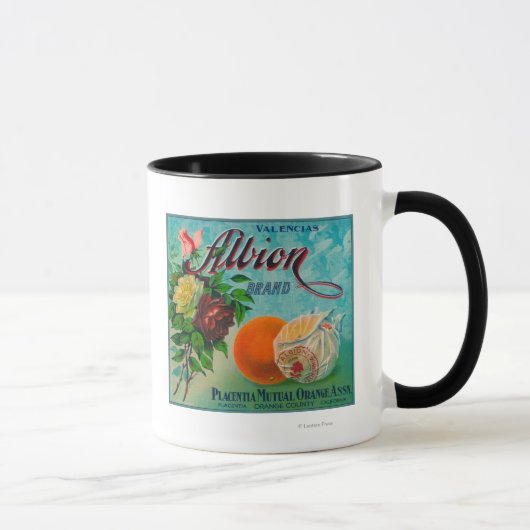 Etikett für die Marke Albion Citrus Crate Tasse (Rechts)