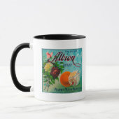 Etikett für die Marke Albion Citrus Crate Tasse (Links)