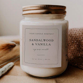 Etikett für die Markenbezeichnung Minimal Square Quadratischer Aufkleber