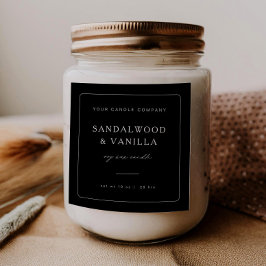 Etikett für die Markenbezeichnung Minimal Square Quadratischer Aufkleber