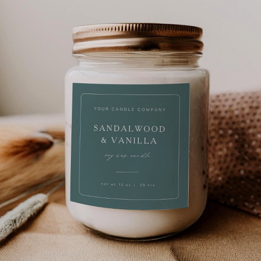 Etikett für die Markenbezeichnung Minimal Square Quadratischer Aufkleber