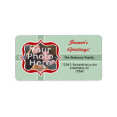 Etikett für die Miniaturanschrift Adressaufkleber (Vorne)