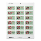 Etikett für die Miniaturanschrift Adressaufkleber (Vorne)