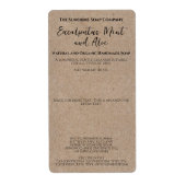 Etikett für die Minimalistische Kraftseifenverpack (Vorne)