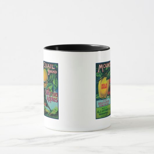 Etikett für die Nagelkörbe Tasse (Zentrum)