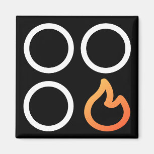 Etikett für die rechte Vorderseite mit der Taste S Magnet