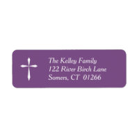 Etikett für die Religiöse Adresse des Weißen Kreuz