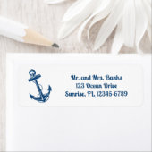 Etikett für die Rücksendeadresse der Nautic Navy B (Insitu)