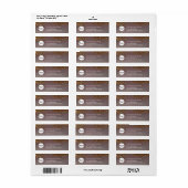 Etikett für die Rücksendeadresse des flüssigen Gli (Vorne)