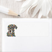 Etikett für die Rücksendeadresse des Schokolade La (Insitu)