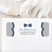 Etikett für die Rücksendeadresse eines Little Man, (Insitu)