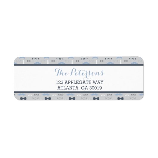 Etikett für die Rücksendeadresse eines Little Man, (Vorne)