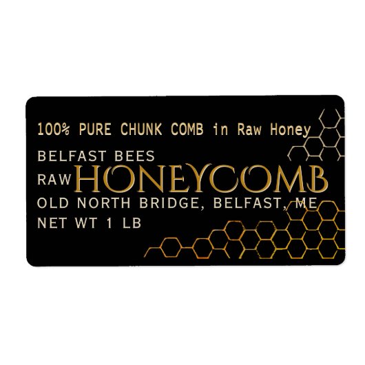 Etikett für die schwarze Adresse (Vorne)