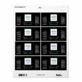 Etikett für die schwarze Logo-Produktkomponente hi (Vorne)