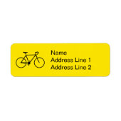 Etikett für die schwarze Silhouette (Vorne)