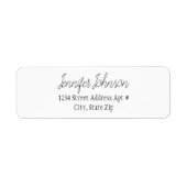 Etikett für die Script-Rücksendeadresse (Vorne)