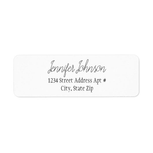 Etikett für die Script-Rücksendeadresse (Vorne)