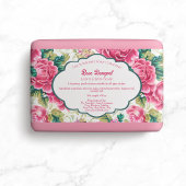 Etikett für die Verpackung von Rose Bouquet-Seifen