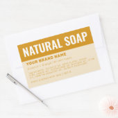 Etikett für die Verpackung von Seifen Rechteckiger Aufkleber (Umschlag)