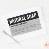 Etikett für die Verpackung von Seifen Rechteckiger Aufkleber (Umschlag)