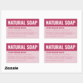Etikett für die Verpackung von Seifen Rechteckiger Aufkleber (Blatt)