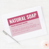 Etikett für die Verpackung von Seifen Rechteckiger Aufkleber (Umschlag)