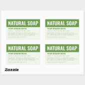Etikett für die Verpackung von Seifen Rechteckiger Aufkleber (Blatt)