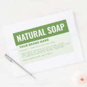 Etikett für die Verpackung von Seifen Rechteckiger Aufkleber (Umschlag)