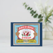 Etikett für die Vintage Rose Postkarte (Stehend Vorderseite)
