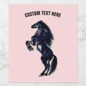 Etikett für die Weinflasche mit individuellem Text (Einzelnes Label)