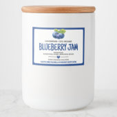 Etikett für eingelegte Blaubeeren (Vorderseite)