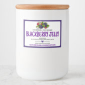 Etikett für eingelegte Brombeeren (Vorderseite)