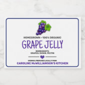 Etikett für eingelegte Trauben (Einzelnes Label)