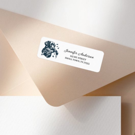 Etikett für Entenjagdhunde-Adresse