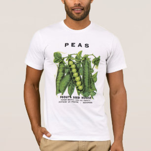 Etikett für Erbsensamenpackung T-Shirt