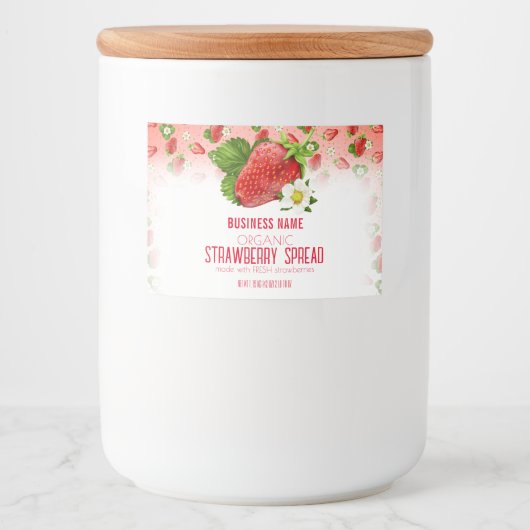 Etikett für Erdbeeren (Vorderseite)