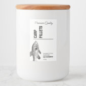 Etikett für Fischfilets aus Karpfen (Vorderseite)