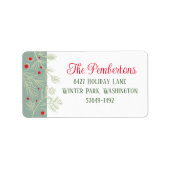 Etikett für Foliage Greenerity Holiday Adressaufkleber (Vorne)