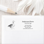 Etikett für Gänseeier (Insitu)