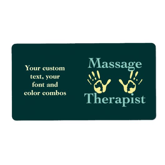 Etikett für gelbe Handdrucke (Vorne)